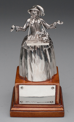 Rare Silver Sketch Girl Novelty Bell - The Sketch Magazine